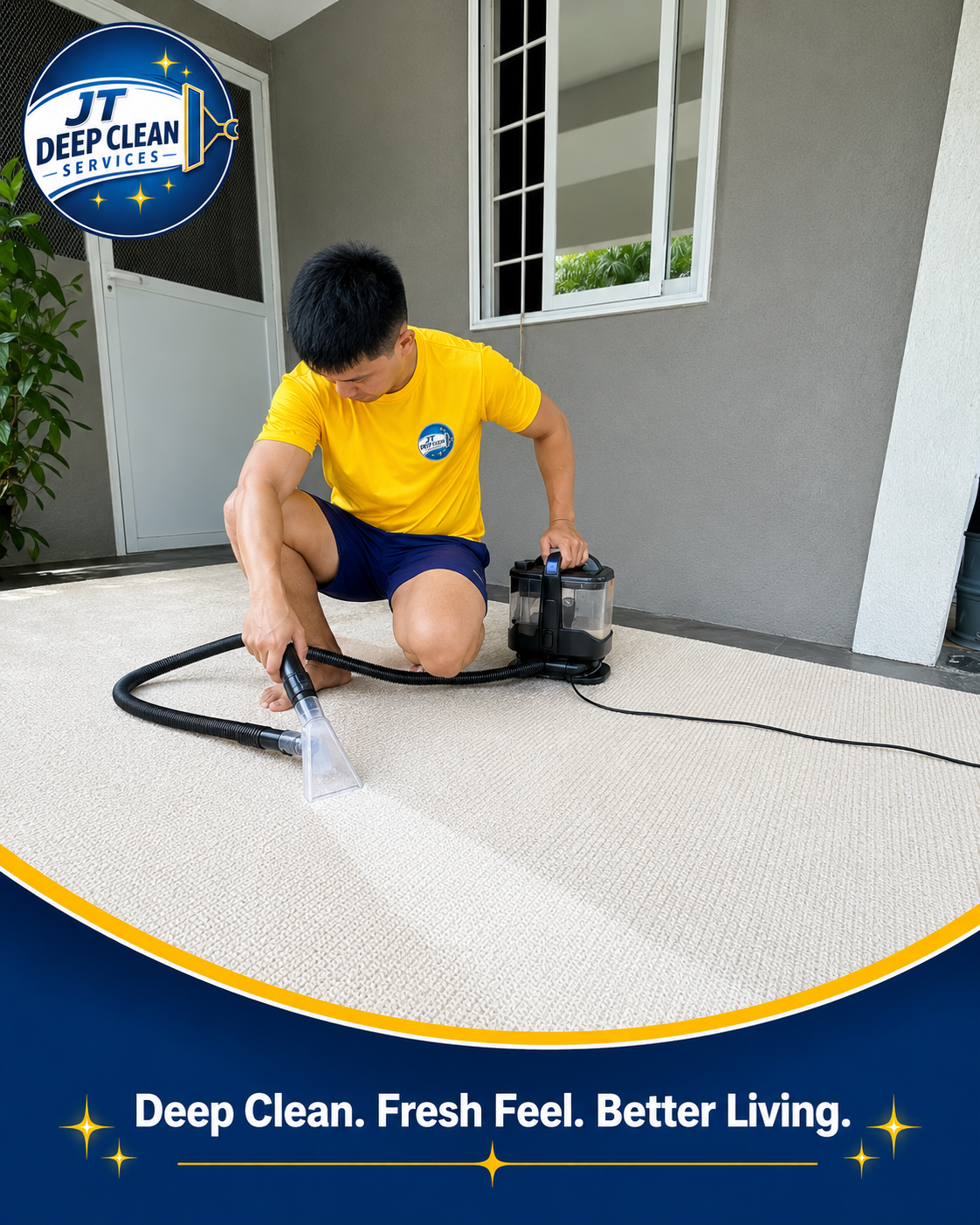 JT Deep Cleaning Services carpet cleaning service photo